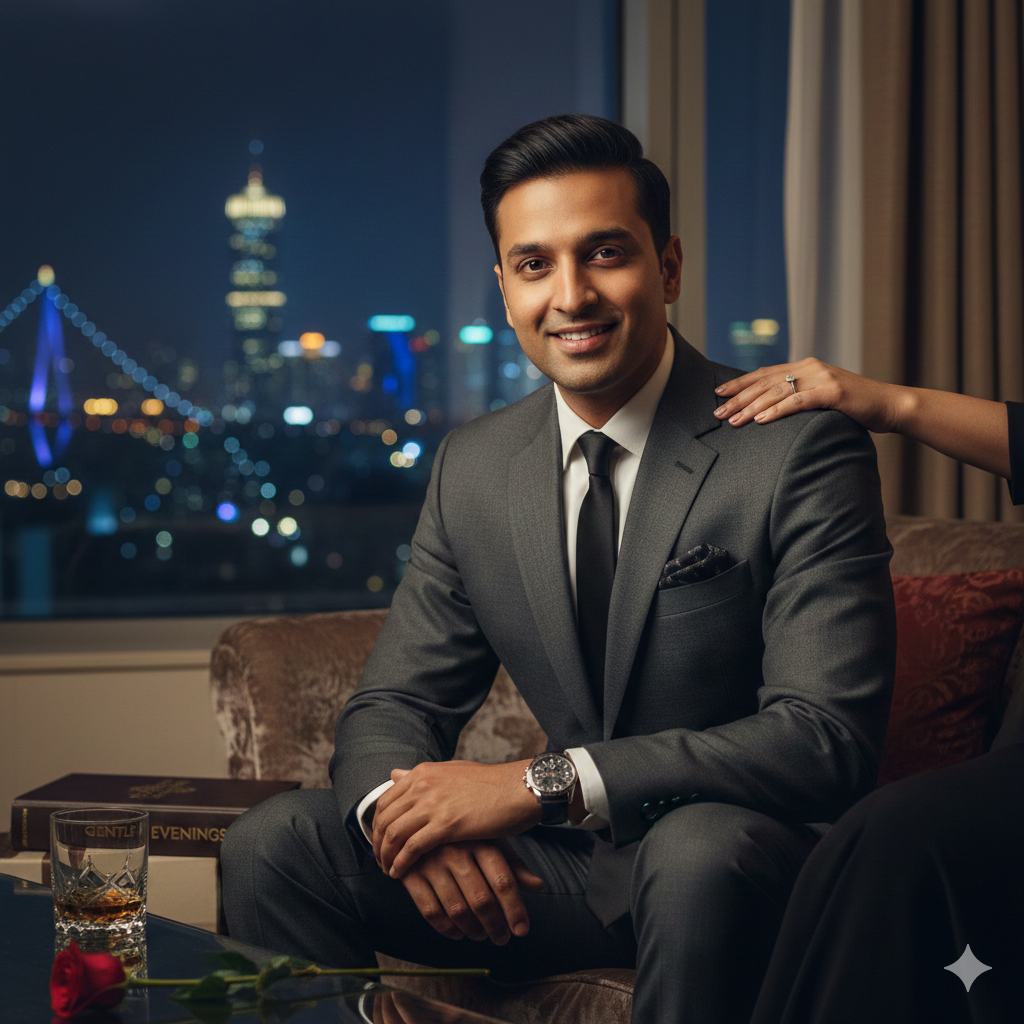 Professional Male Escort and Gigolo Hire Mumbai - Gentle Evenings Elite Companionship